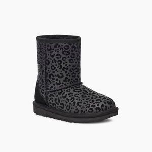 Kids Classic II Glitter Leopard UGG Boots BIG GIRLS size 4
